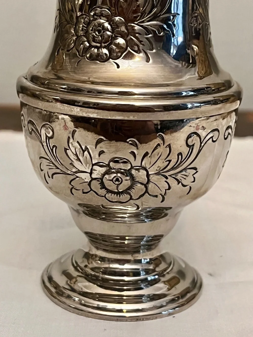 Vintage Primrose Silver Plate Sugar Caster Muffineer – Ornate Floral Pierced Top